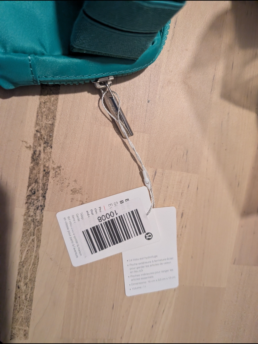 lululemon teal zip pouch with silver hardware - Picture 7 of 7